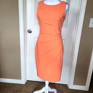 Calvin Klein Peach Sheath Dress Size 2